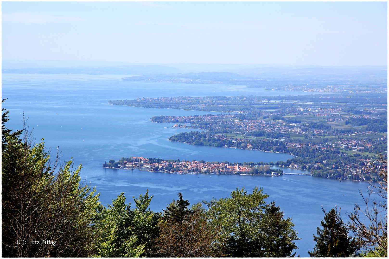 Bodenseeblick - Vom Pfänder nach rechts geschaut