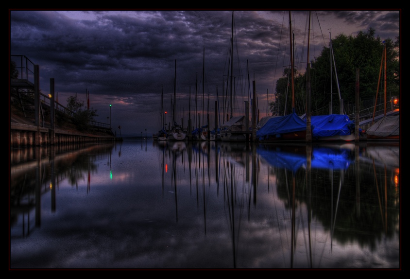 Bodenseehafen bei Nacht (reload)