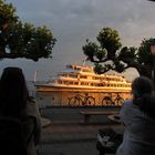 Bodenseeschiff in der Abendsonne