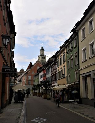 Bodenseeurlaub 2019 - Die Überlinger Altstadt mit dem Turm des St.-Nikolaus-Münsters