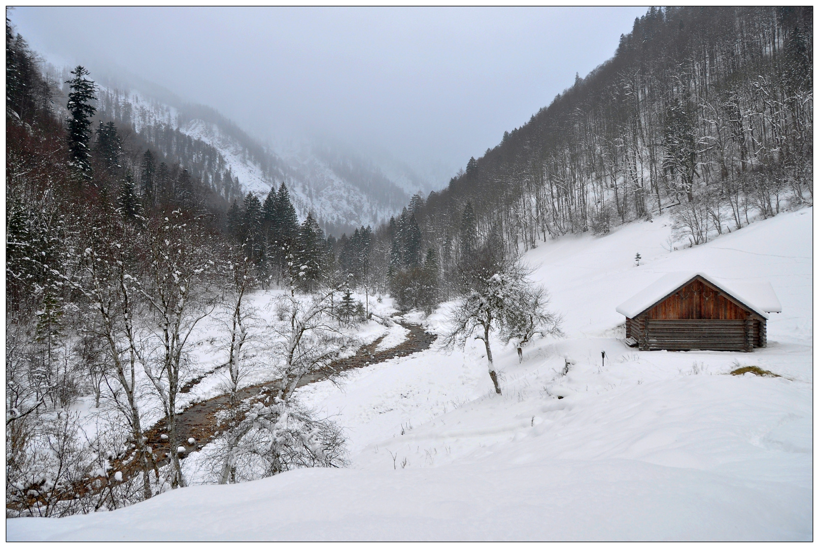 Bodinggraben im Winter