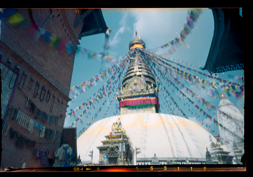 bodnath stupa kathmandu mit der olpe lochkamera