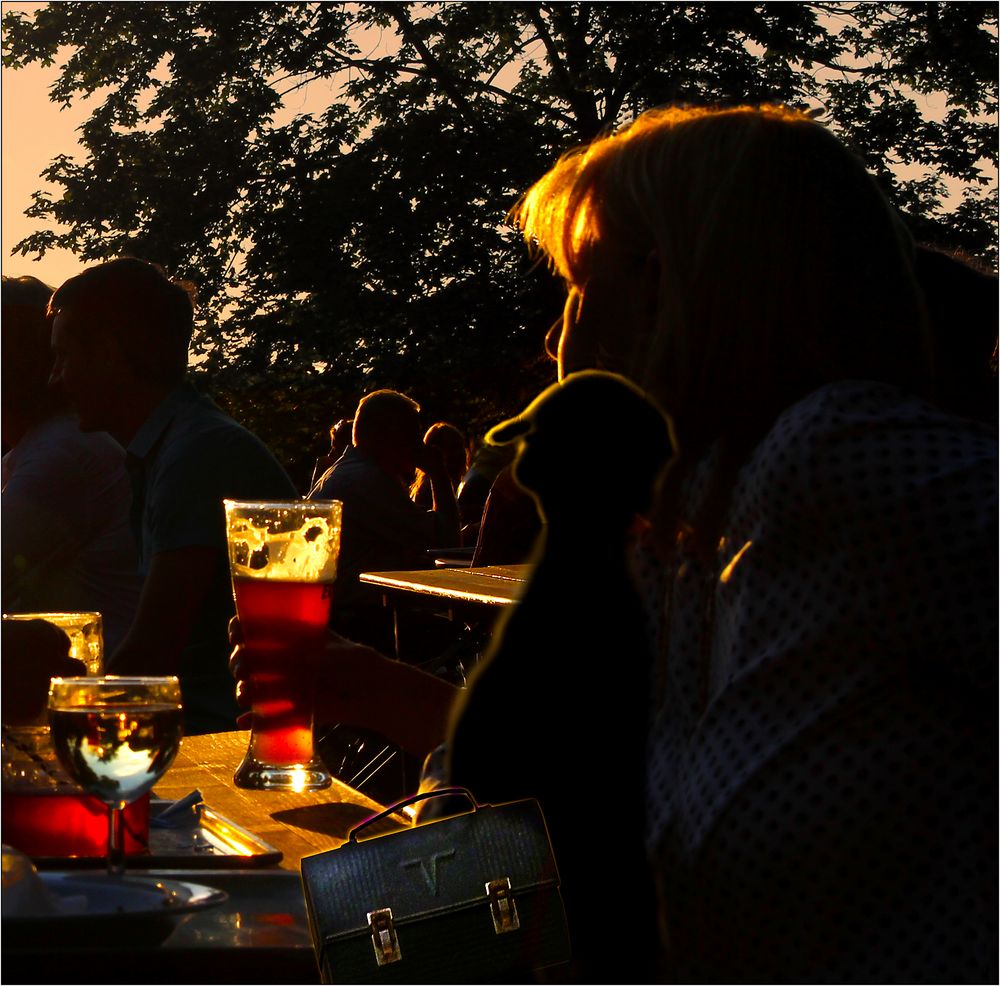 Bodo im Biergarten ...