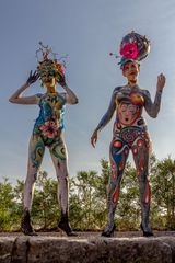Body Painting Titisee 2015 "Model am Ufer"
