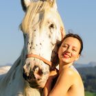 Bodypaininting mit Pferd im Allgäu