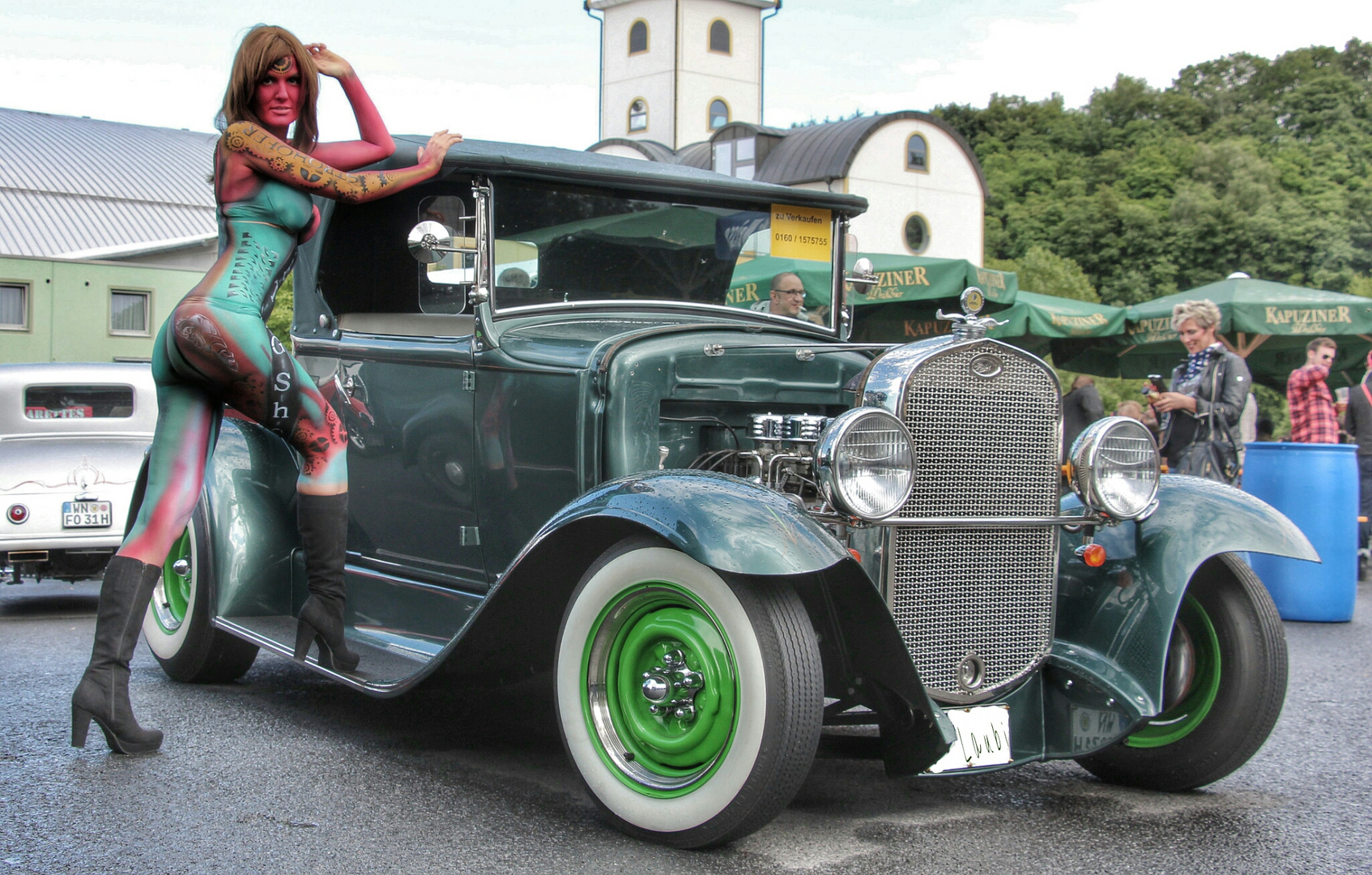 Bodypaint beim US - Car - Treffen in Geiselwind