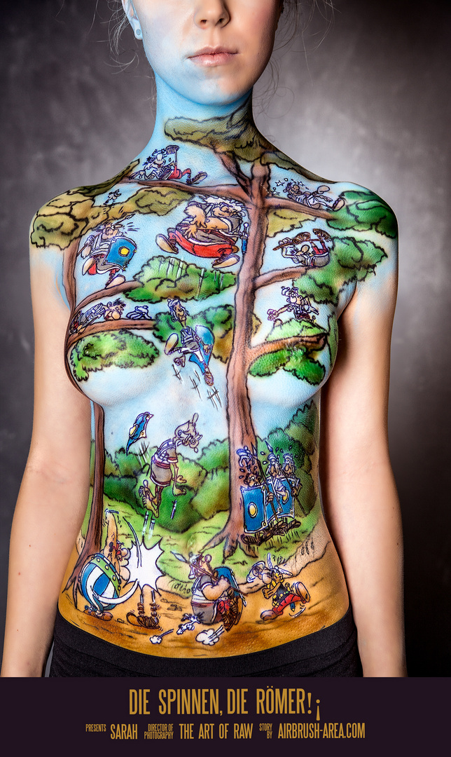 Bodypainting "Asterix & Obelix"