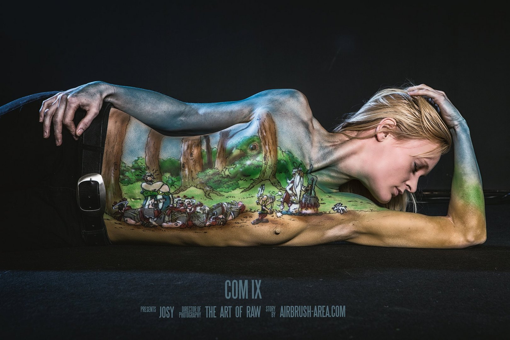 Bodypainting "Asterix & Obelix"