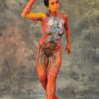 Bodypainting auf der Photokina 08