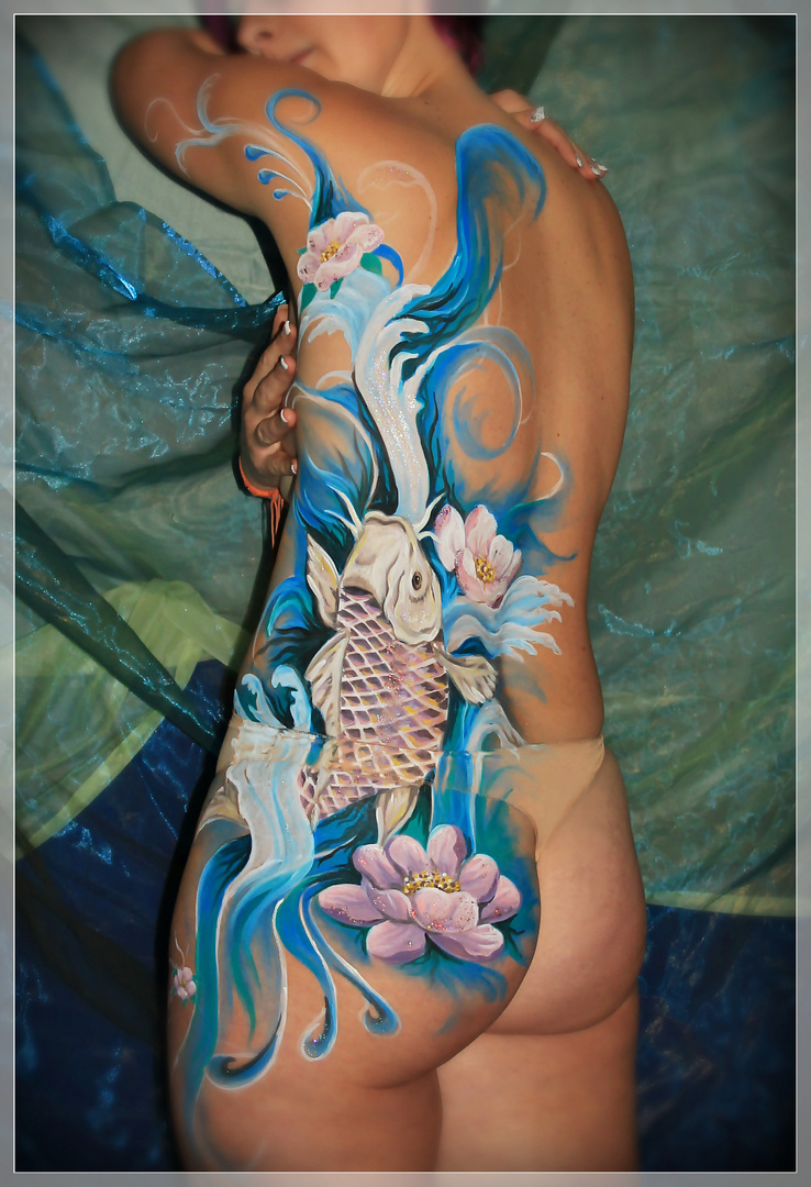 Bodypainting Koi