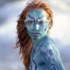 Bodypainting-Meerjungfrau