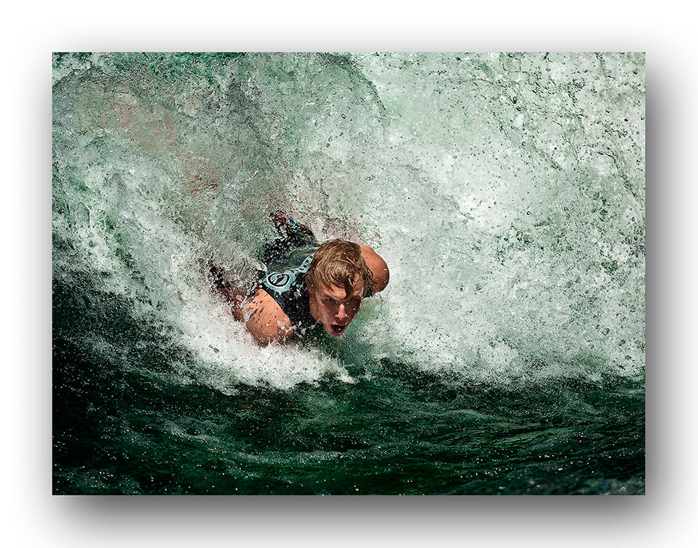 Bodysurfen auf der Eisbachwelle