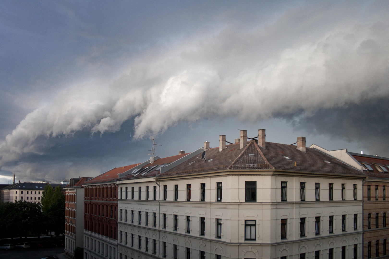 Böenwalze über Leipzig