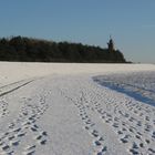 Böhler Leuchtturm im Schnee