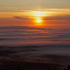 Böhmerwald II, Sonnenaufgang über dem Moldaustausee