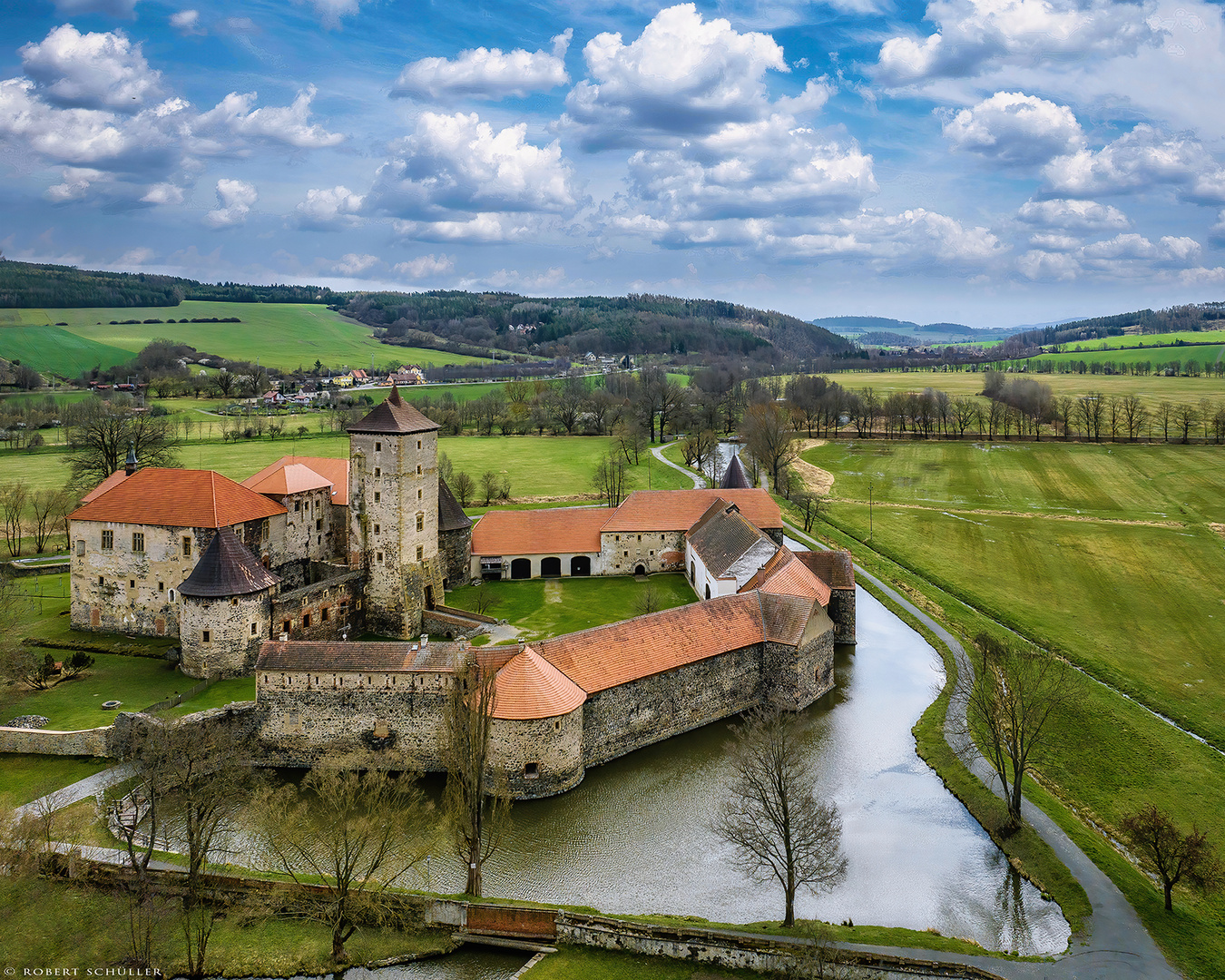 Böhmische Impressionen: Wasserburg Švihov