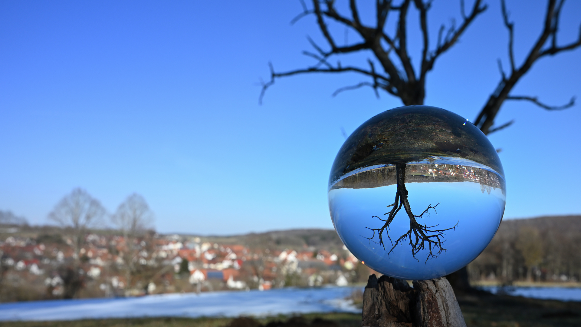 Böhringen vom Lauberg aus im Lensball