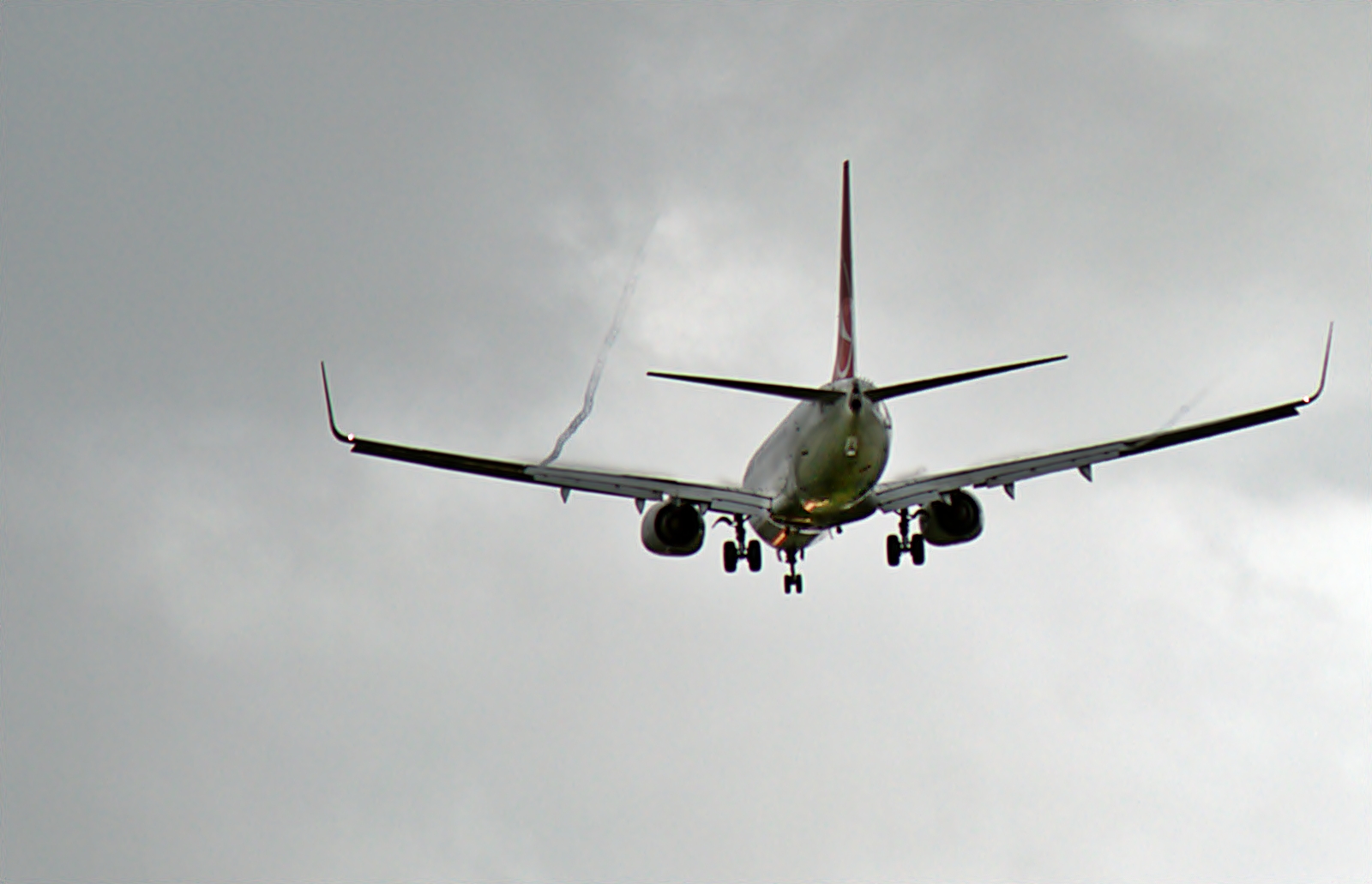 Boeing 737 mit Wirbelschleppen