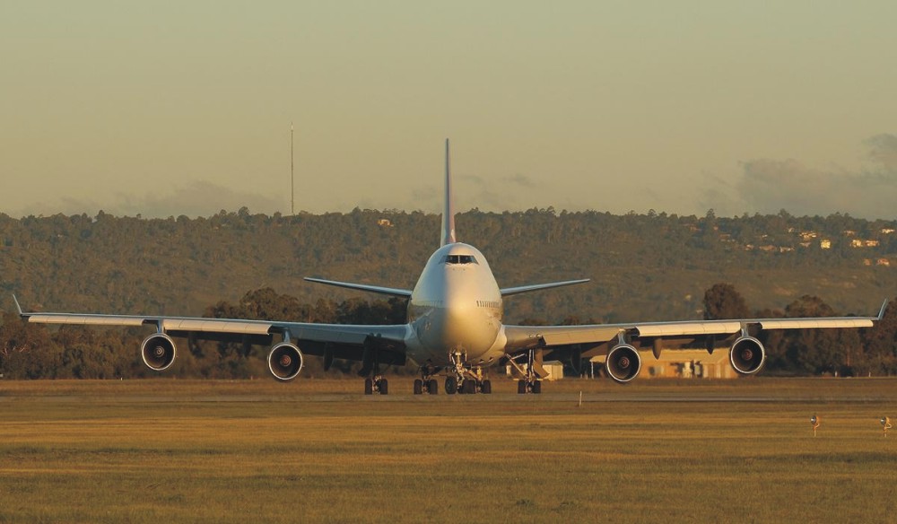 Boeing 747-400 in Sydney am Kingsford Smith Airport YssY
