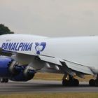 Boeing 747-8F waiting for Line-up