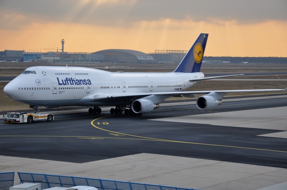 Boeing 747 am Flughafen Frankfurt am Main