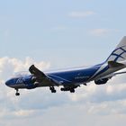 Boeing 747-BF von AirBridgeCargo beim Landeanflug auf den Flughafen Frankfurt am Main 3