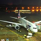 Boeing 787-8 von LOT in Hannover .