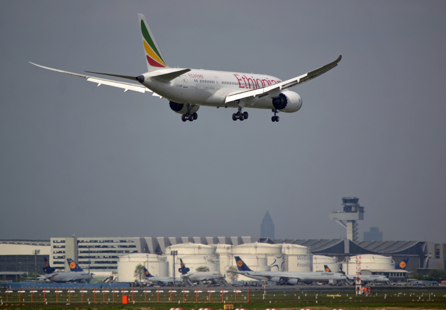 Boeing 787 arrival