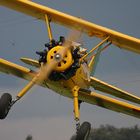 Boeing Stearmen nach dem Start, Oldtimertreffen Hahnweide 2007