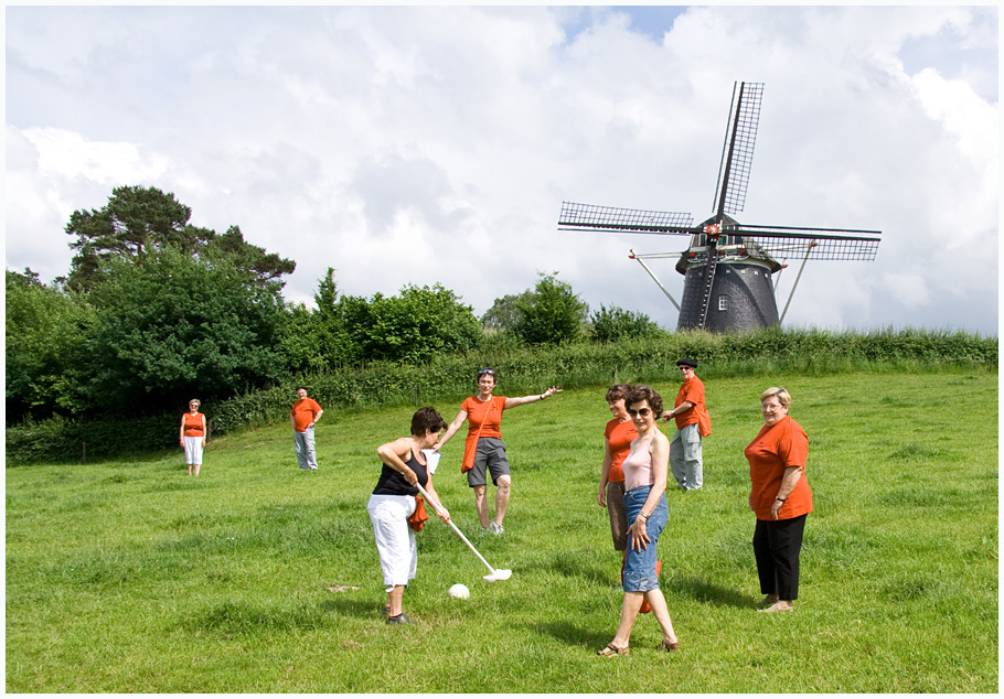 Boerengolf bei der Mühle 'Op de Vrouweheide'