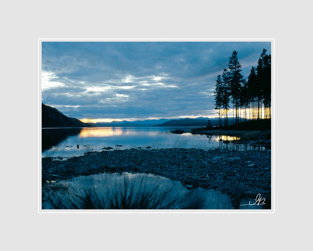 Börtnanstausee bei Nacht