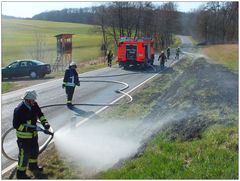 Böschungsbrand am Sauerwald