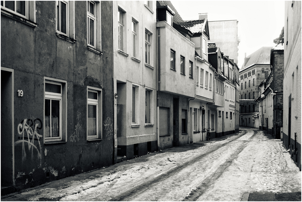 Böttcherstraße im Winter