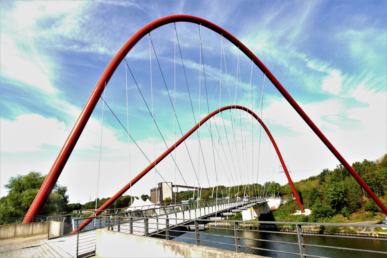 Bogenbrücke ü. Rhein Herne Kanal (Nordsternpark)