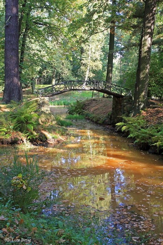 Bogenbrücke zum Englisch-chinesischen Garten Oranienbaum