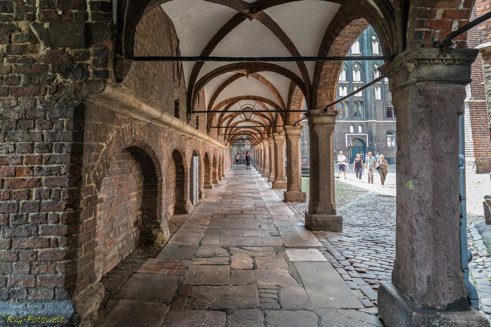 Bogengang am Lübecker Rathaus