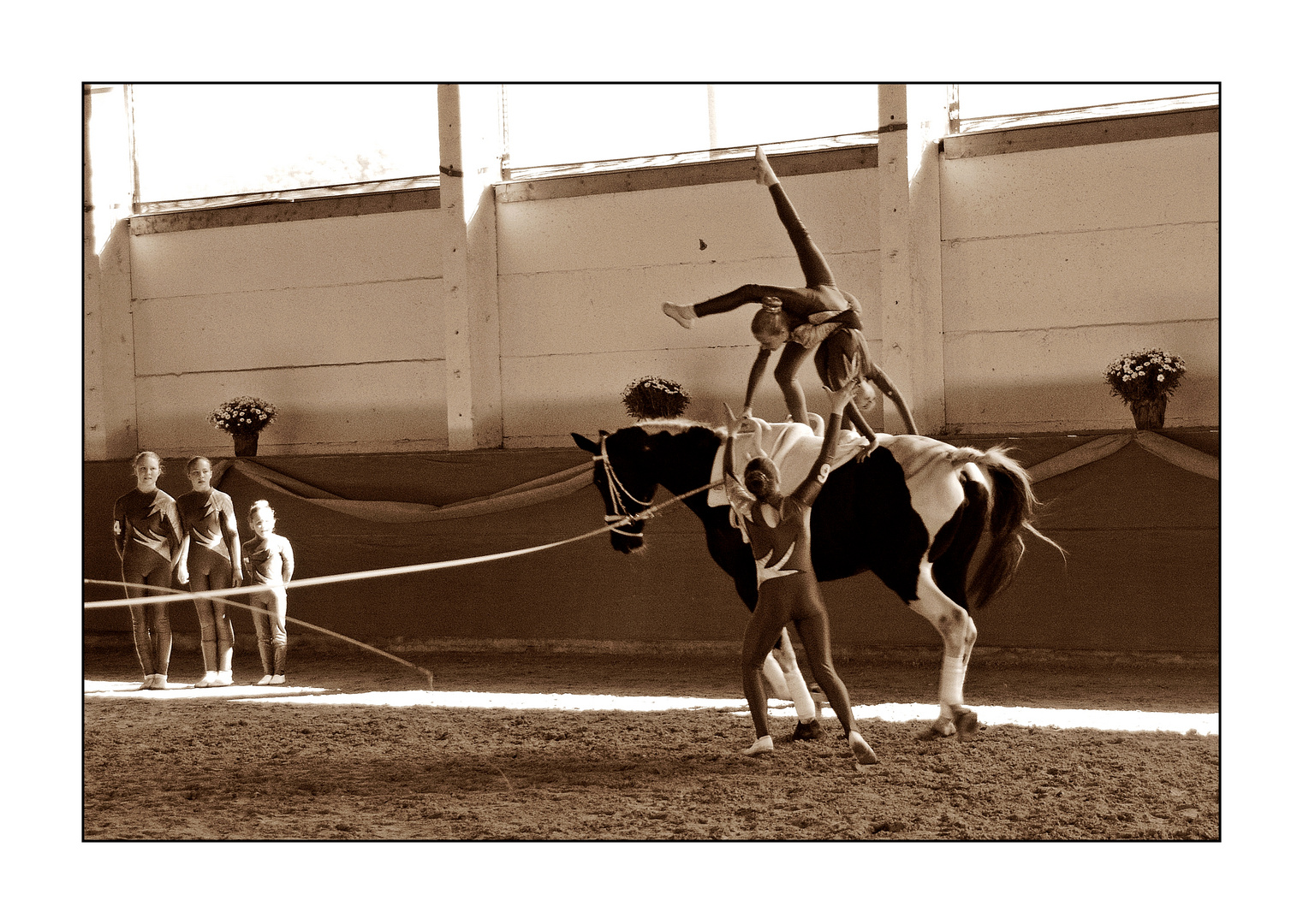 Bogengang im Galopp