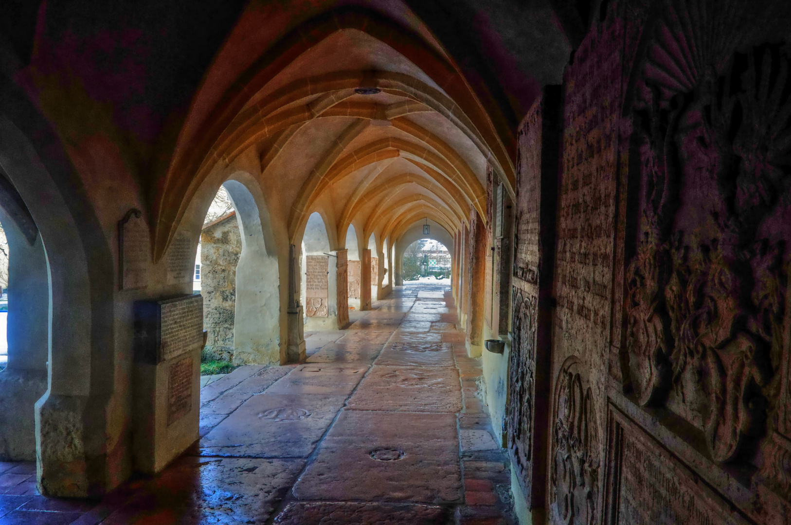 Bogengang, Stiftskirche Laufen