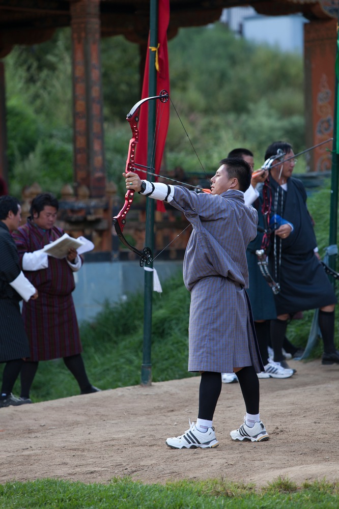 Bogenschiessen in Thimpu