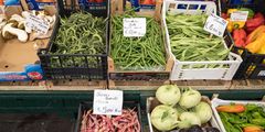 Bohnen auf dem Markt