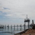 Bohrinsel im Hafen von Walvisbay