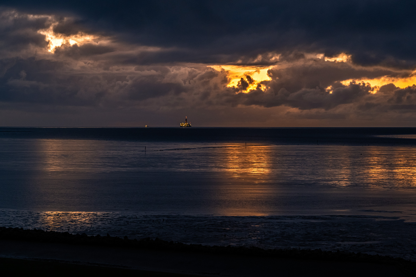 Bohrinsel in der Nordsee