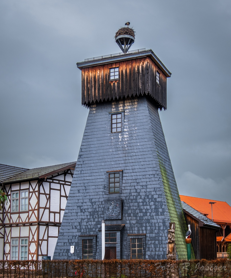 Bohrturm am Gradierwerk Bad Salzungen