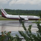 Boing 737-800 von Air Berlin auf dem Flughafen Paderborn 2008