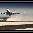 Boing 747 Salzburg Airport