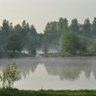 Boisdorfer See im Morgennebel