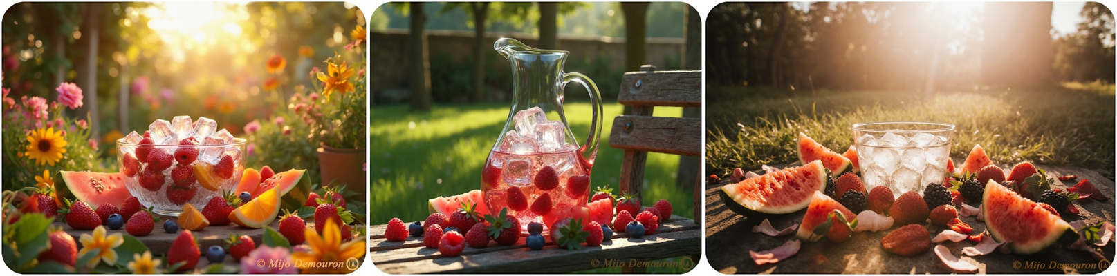 BOISSONS, FRUITS ET GLACONS POUR TOUT LE MONDE