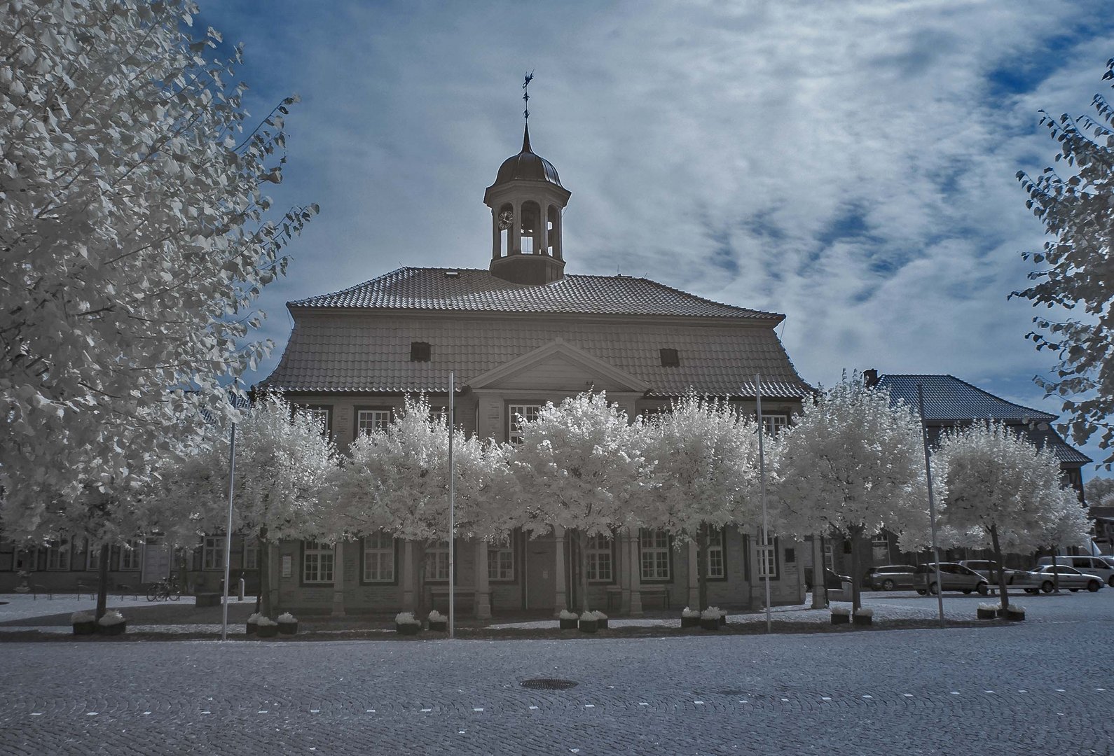 Boizenburg/Elbe Marktplatz Infrarot