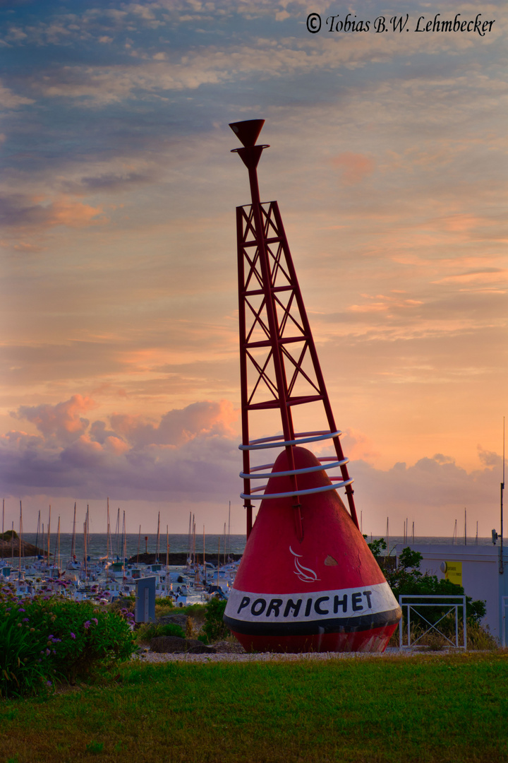 Boje am Hafen von Pornichet