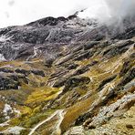 Bolivia, Hagelschauer auf dem La Cumbre Paß 4670 m